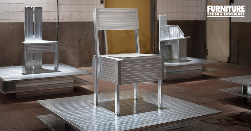 Designer Minimizes Steel Waste by transforming it into Sculptural Chairs | Flow